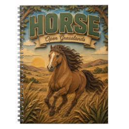 Caderno Espiral Cavalo em Campos Abertos POPCUT