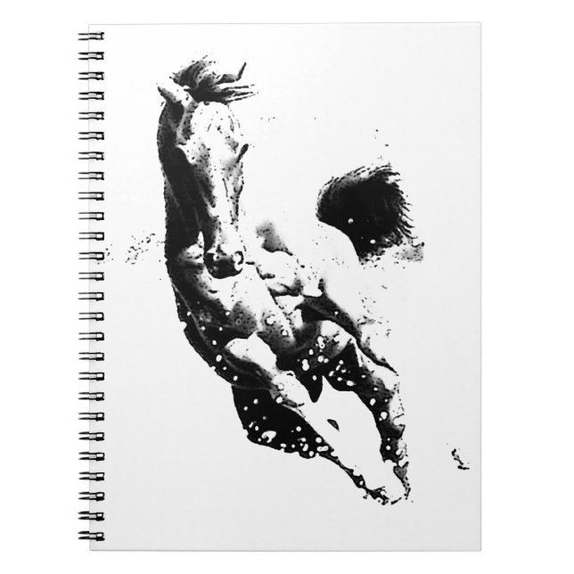 Caderno Espiral Cavalo em Execução (Frente)