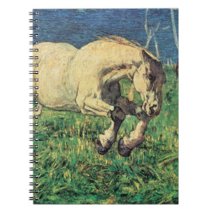 Caderno Espiral Cavalo Galopante por Giovanni Segantini, Arte Anti