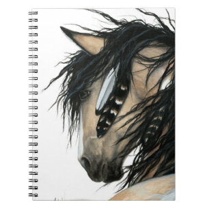 Caderno Espiral Cavalo Majestoso por Bihrle 6,5 x notebook de 8,75