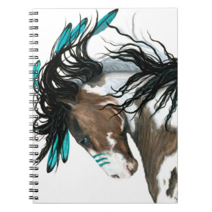 Caderno Espiral Cavalo Majestoso por Bihrle 6,5 x notebook de 8,75