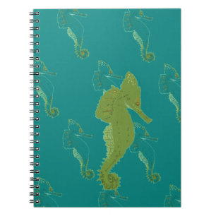 Caderno Espiral Cavalo marinho, Vida marinha Notebook Espiral
