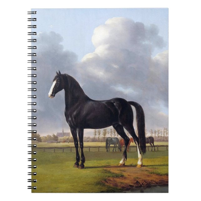 Caderno Espiral Cavalo Raça Negra por volta de 1828 (Frente)