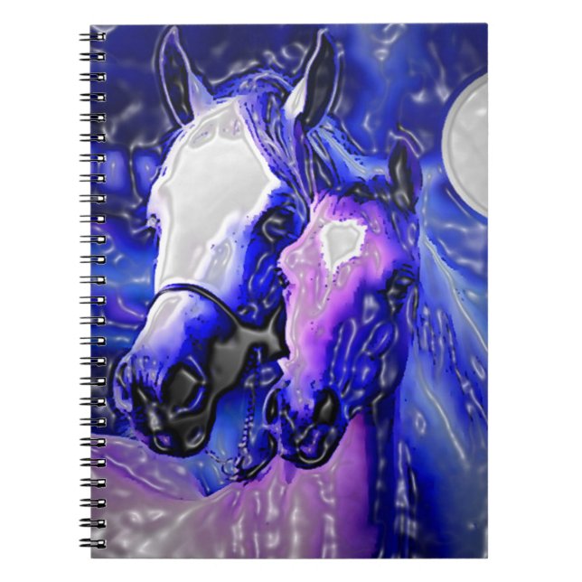 Caderno Espiral Cavalos apaixonados (Frente)