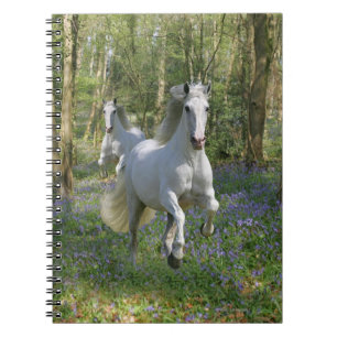 Caderno Espiral Cavalos da fantasia: Madeira do Bluebell
