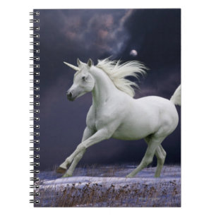 Caderno Espiral Cavalos da fantasia: Unicórnio