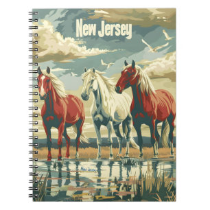 Caderno Espiral Cavalos de Nova Jersey