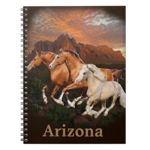 Caderno Espiral Cavalos Selvagens