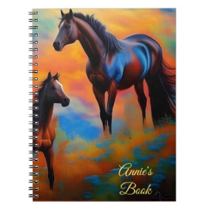 Caderno Espiral Cavalos Selvagens *personalize*
