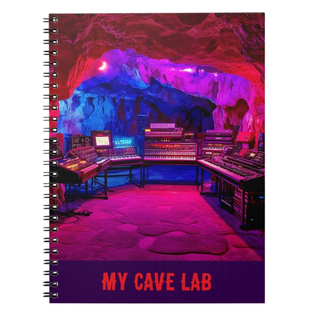 Caderno Espiral Cave Music Studio (Frente)
