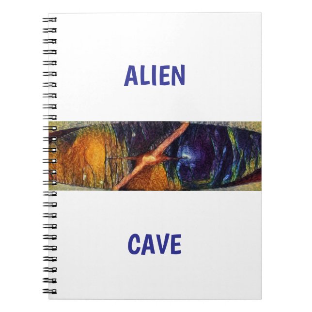 Caderno Espiral Caverna Alienígena (Frente)