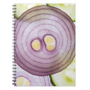 Caderno Espiral Cebolas cortadas