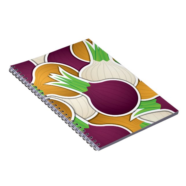 Caderno Espiral Cebolas misturadas (Lado Direito)