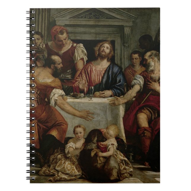 Caderno Espiral Ceia em Emmaus (óleo em canvas) (Frente)