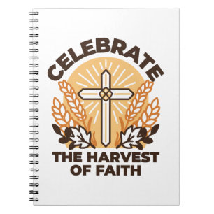 Caderno Espiral Celebração da Faith Harvest - Arte Inspiradora