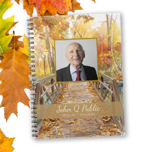 Caderno Espiral Celebração da Vida Memorial Funeral Ponte de Outon