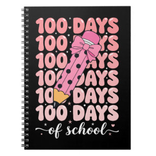 Caderno Espiral celebração de 100 dias de escola