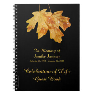 Caderno Espiral Celebração de Folhas de Livro de Convidados com