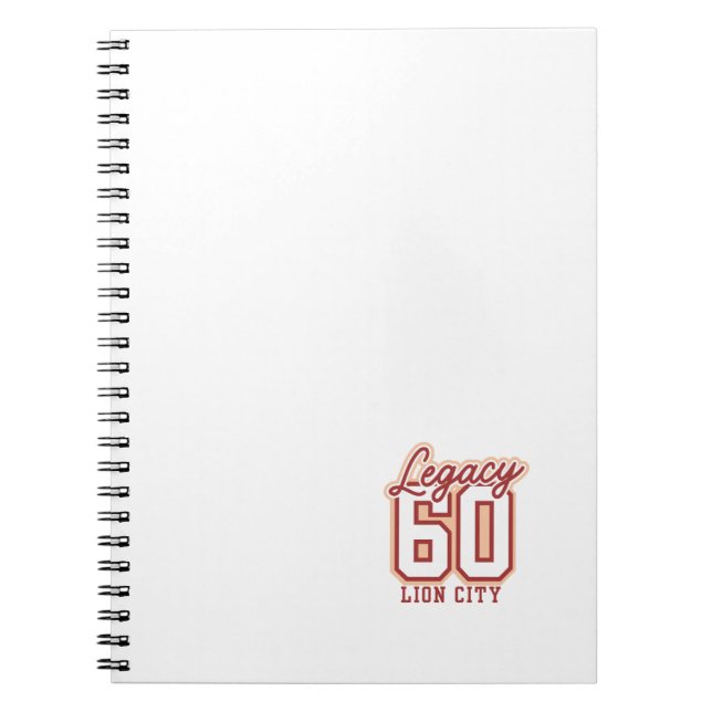 Caderno Espiral Celebração do Legado da Cidade do Leão (Frente)