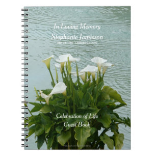 Caderno Espiral Celebração do Livro Convidado da Vida Calla Lily
