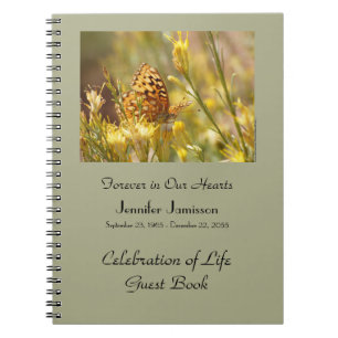 Caderno Espiral Celebração do Livro de Convidados da Vida, Borbo