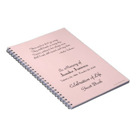 Caderno Espiral Celebração do Livro de Convidados da Vida ESCOLHA 