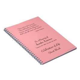 Caderno Espiral Celebração do Livro de Convidados da Vida ESCOLHA 