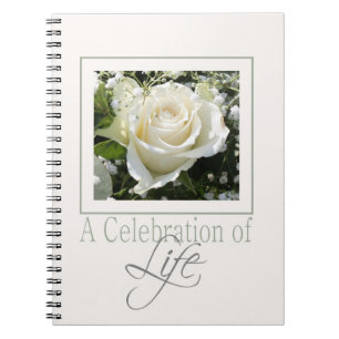 Caderno Espiral Celebração do livro de convidados Life
