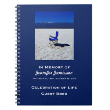 Celebração Livro de Visitas Cadeira Azul Areia Bra