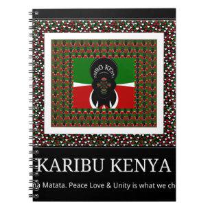 Caderno Espiral Celebração no Quênia: Boas-vindas incríveis ao Quê