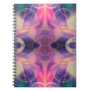 Caderno Espiral Celestial Kaleidoscopic Dreams