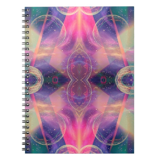 Caderno Espiral Celestial Kaleidoscopic Dreams (Frente)