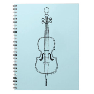 Caderno Espiral Cello Drawing