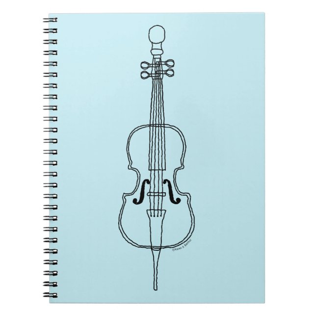 Caderno Espiral Cello Drawing (Frente)