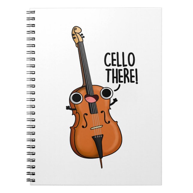 Caderno Espiral Cello Lá, Belo Pun Musical (Frente)