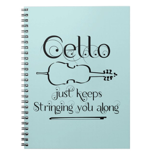 Caderno Espiral Cello String Along (Frente)