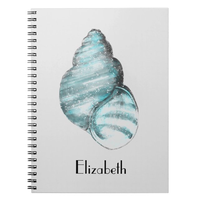 Caderno Espiral Célula Azul Mística Personalizada (Frente)