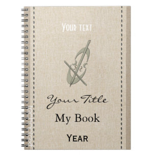 Caderno Espiral Célula de Música Cuta Personalizada