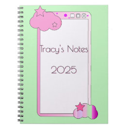 Caderno Espiral Celular Fofo Escola ou Trabalho 