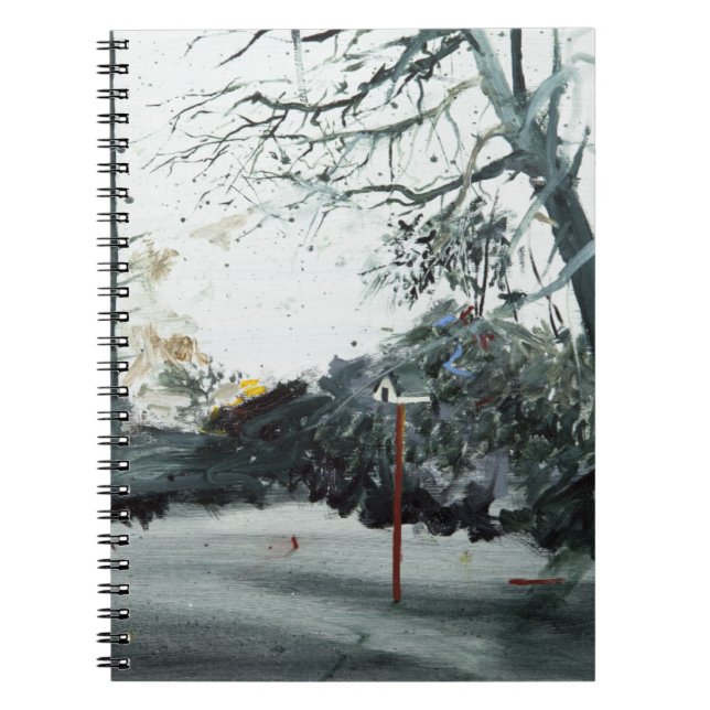 Caderno Espiral Cemitério 2013 de Ohlsdorf da caixa de pássaro (Frente)