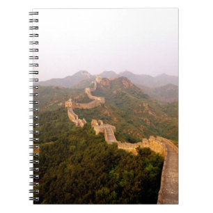 Caderno Espiral Cena colorida no Muro excelente da China em