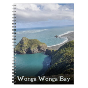 Caderno Espiral Cena Costeira de Nova Zelândia Auckland