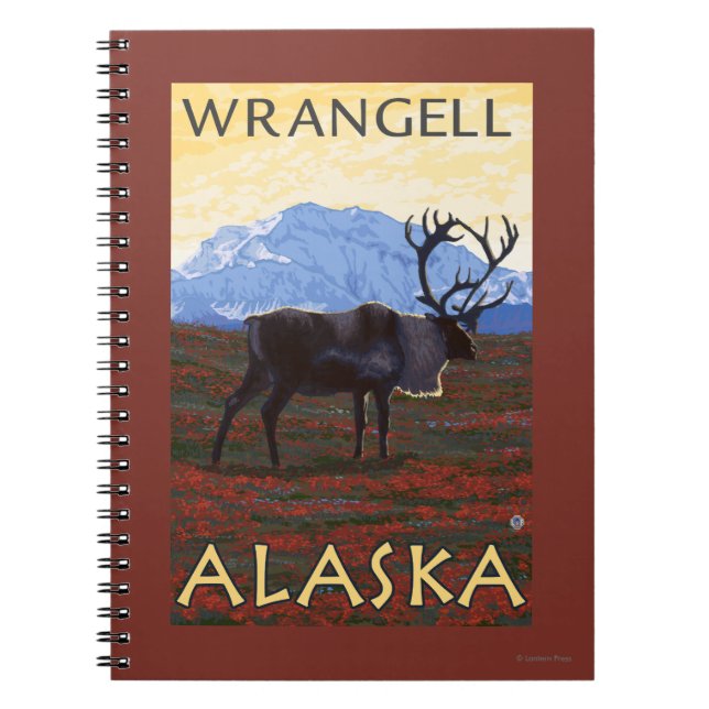 Caderno Espiral Cena das Caraíbas - Wrangell, Alasca (Frente)