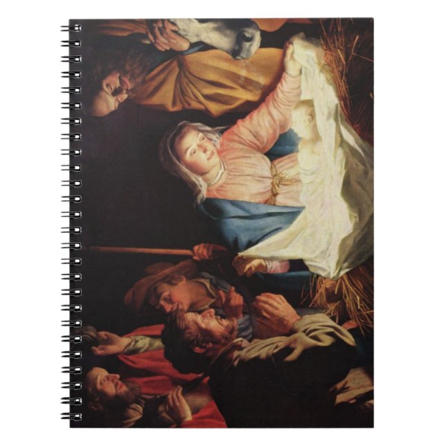 Caderno Espiral Cena de Natividade (Frente)