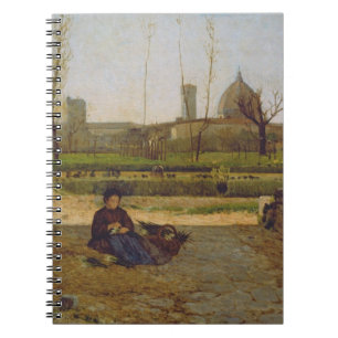 Caderno Espiral Cena diária, perto de Florença, c.1865