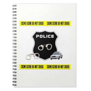 Caderno Espiral Cena do crime da polícia