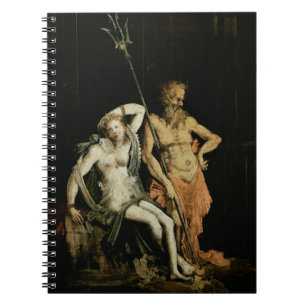 Caderno Espiral Cena do inferno: detalhe que mostra Hades e