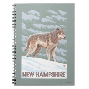 Caderno Espiral Cena nova de HampshireWolf