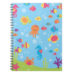 Caderno Espiral Cena Submarina Cuta
