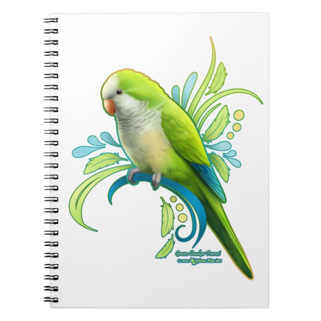 Caderno Espiral Cenoura Verde (Frente)